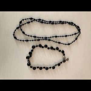 Two black necklaces